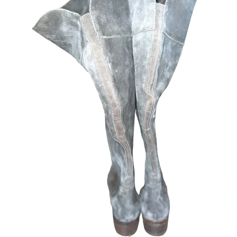 ▶️ Vince Camuto ◀️ Kochelda Suede Over the Knee Boots. Gray. Size 9.5